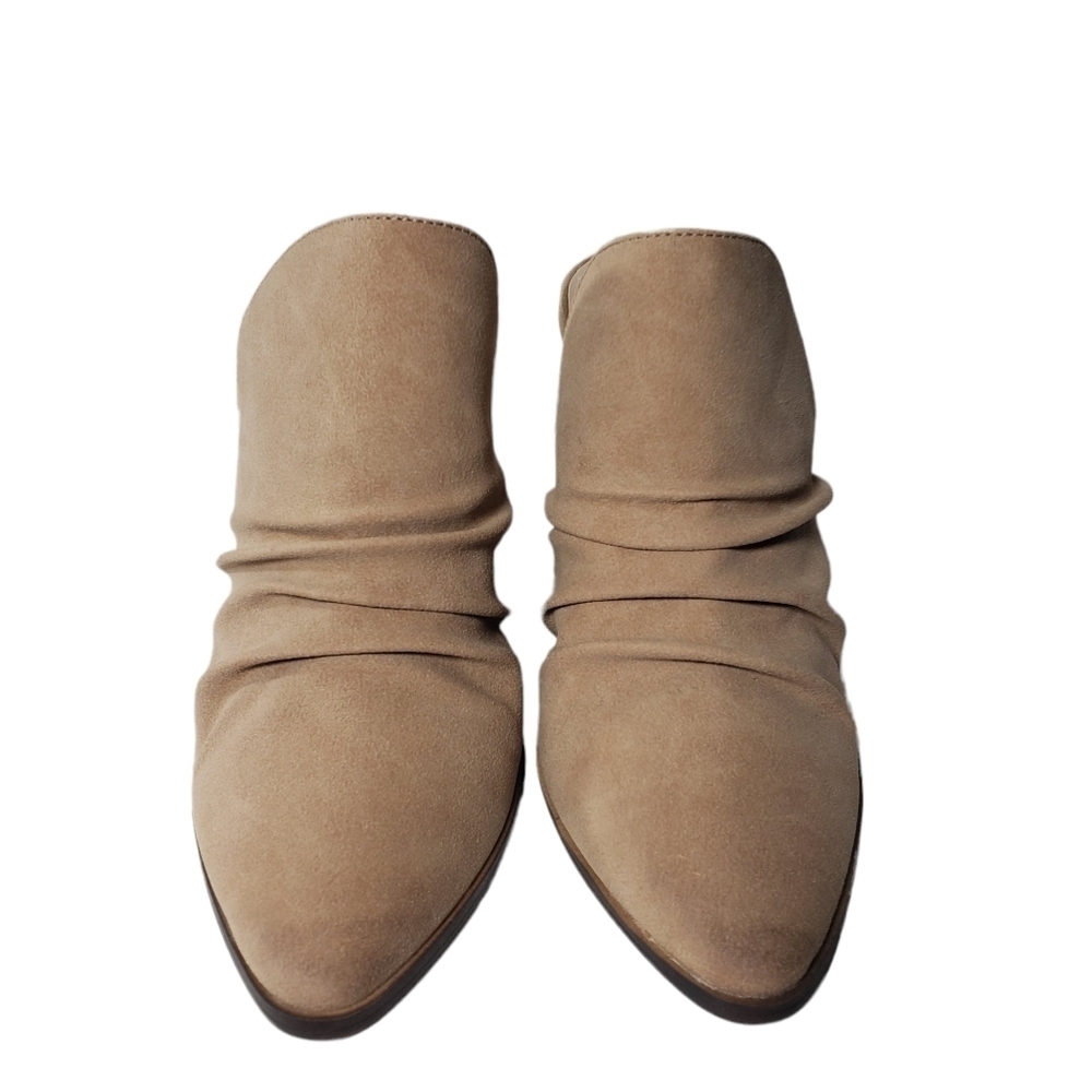 Charles by Charles David Women's Nellie Faux Suede Tan Backless Boots Sz 5.5M - Picture 2 of 10
